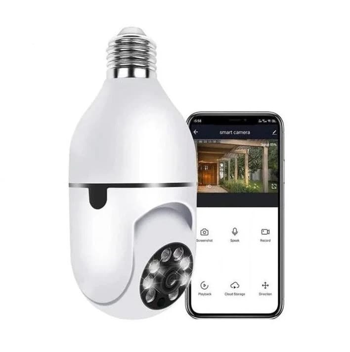 Camera IP Jortan JT-8177, Wi-Fi, Full HD, 360°/90°, alimentare soclu bec (E27) 2