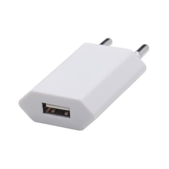 Incarcator casa cu port USB, 1A, dimensiuni reduse, alb 4