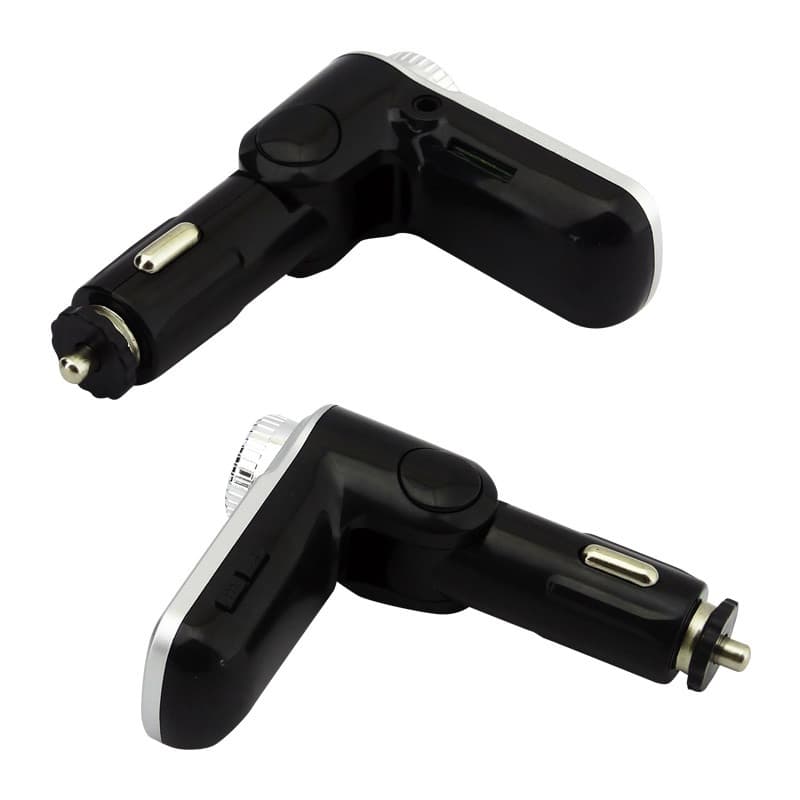 Modulator FM Kbroad KCB-670, Bluetooth, AUX, 2 porturi USB, handsfree, negru/argintiu 2