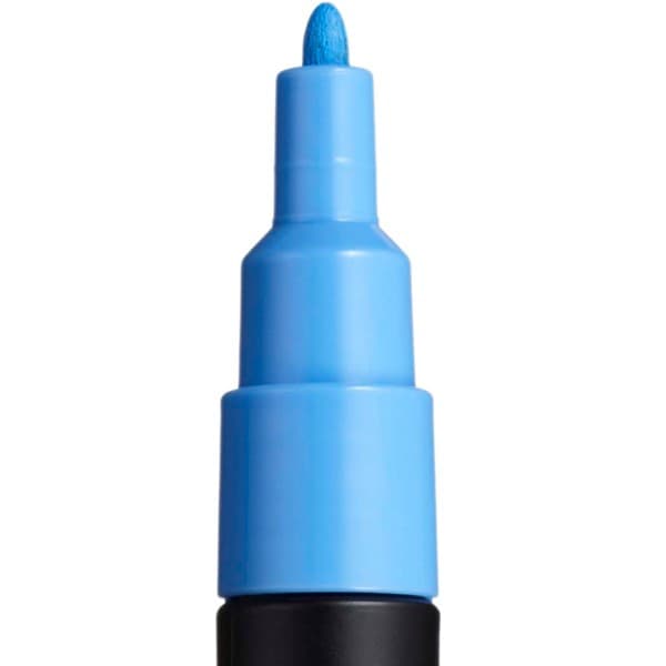 Marker UNI Posca sky blue PC-3M, varf rotund, 0.9-1.3mm 2