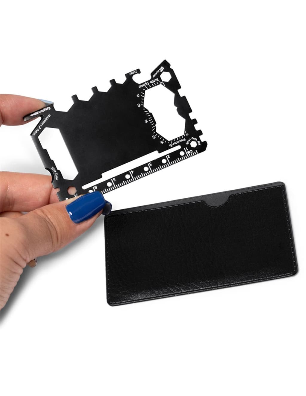 Card multifunctional de supravietuire 23 in 1, husa inclusa, negru 3