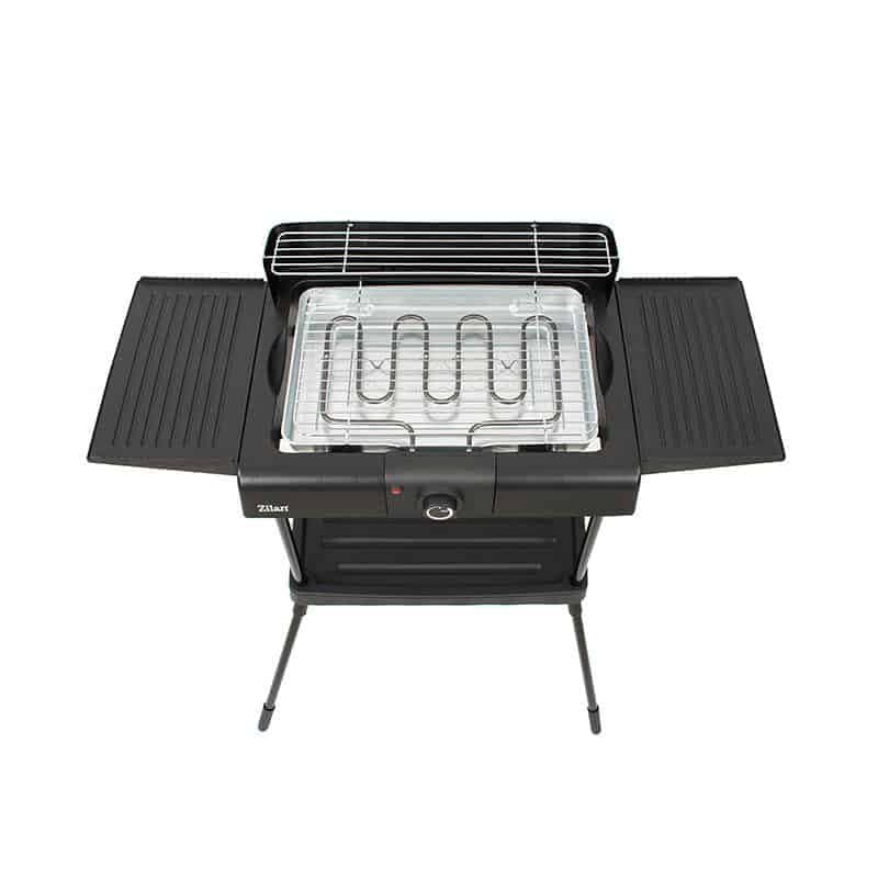 Gratar electric cu picior ZİLAN ZLN-3789, 2400 W, termostat reglabil, negru 3