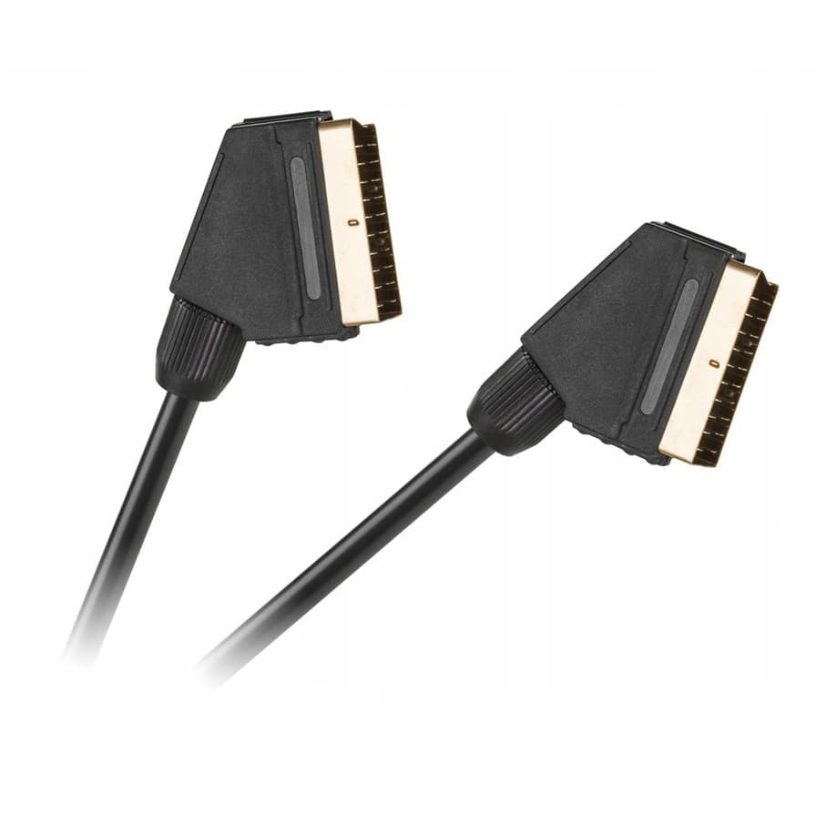 Cablu Euroscart (Scart - Scart), 21 pini, 1.5 metri, negru 1