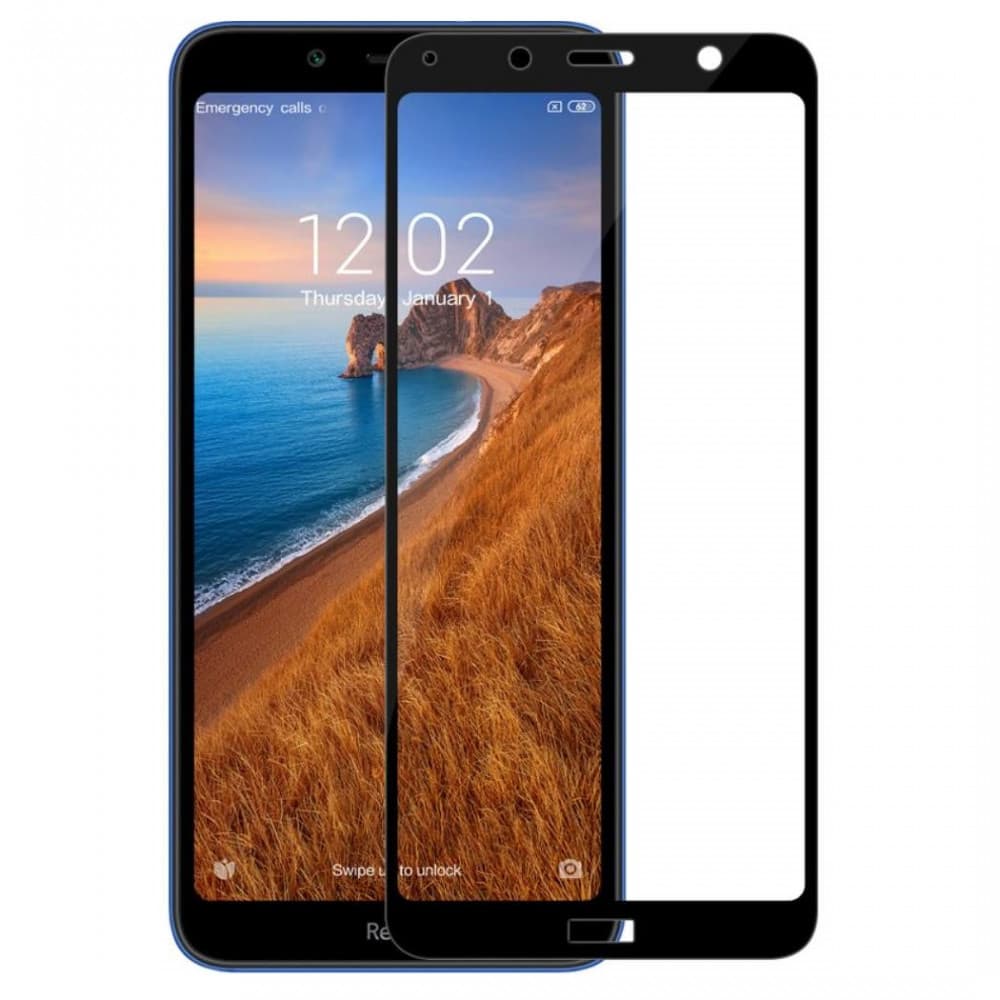 Folie de sticla Xiaomi Redmi 7A / Redmi 6 / Redmi 6A, Full Glue 111D, margini negre 1