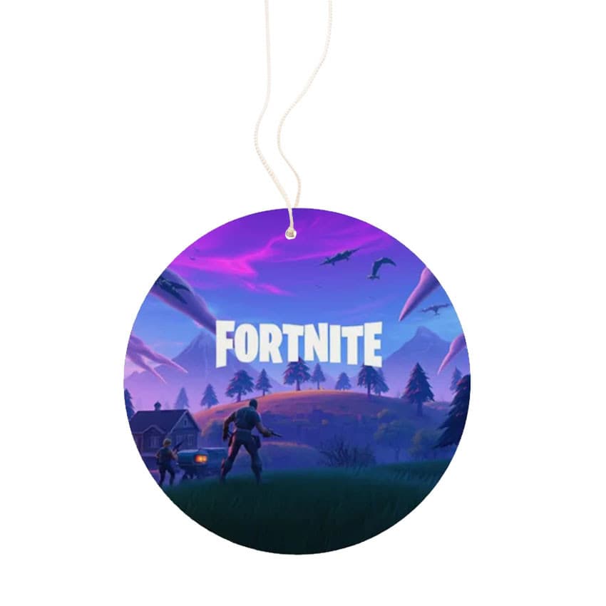 Odorizant auto/casa, design Fortnite, din fetru, rotund, 9 cm 1