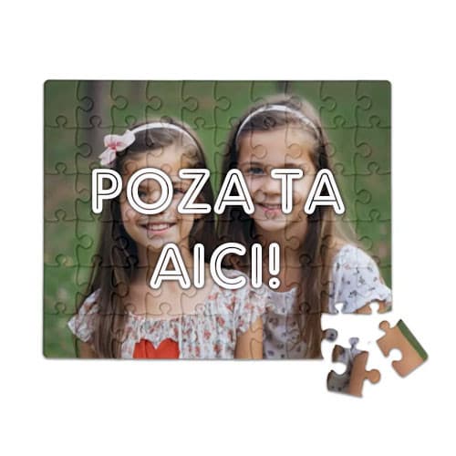 Puzzle personalizat cu poza ta, A4, 120 piese, cadru cartonat inclus 1