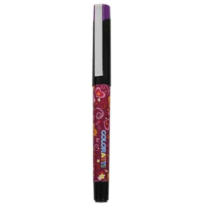 Stilou Colorarte 1034B, alimentare rezerve, model fete, capac mov 1