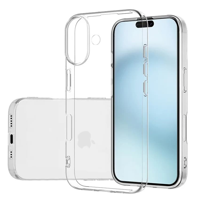 Husa de protecție Apple iPhone 16, TPU transparent, grosime 2 mm 1
