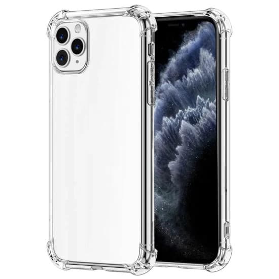 Husa Apple iPhone 11, TPU transparent, intarituri in colturi, grosime 1,5 mm 1