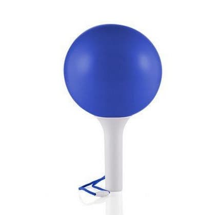 Balon cu adaptor umflare/dezumflare Samballoon, reutilizabil, sunet maracas samba, albastru 1