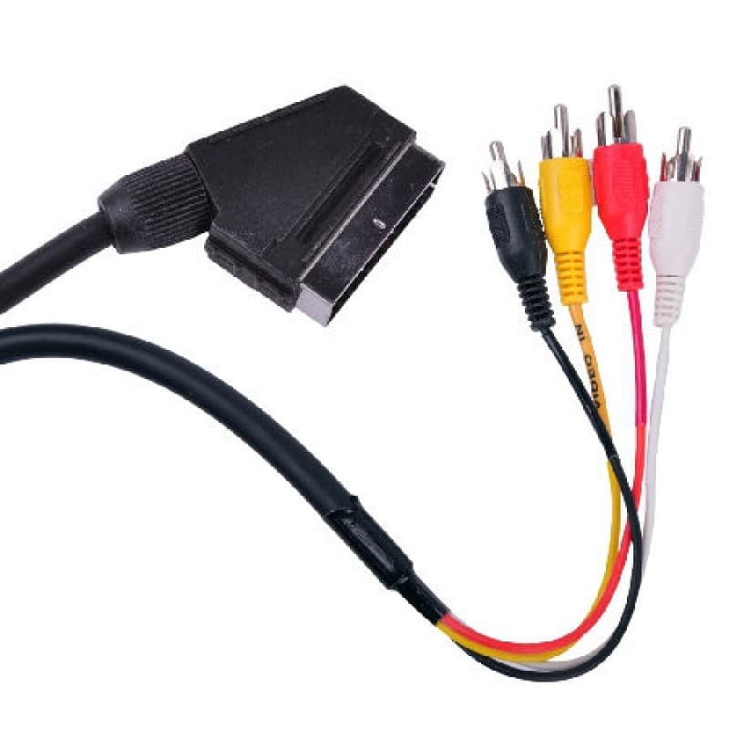Cablu audio/video Euroscart - 4 x RCA, 1.5 m, multicolor 1