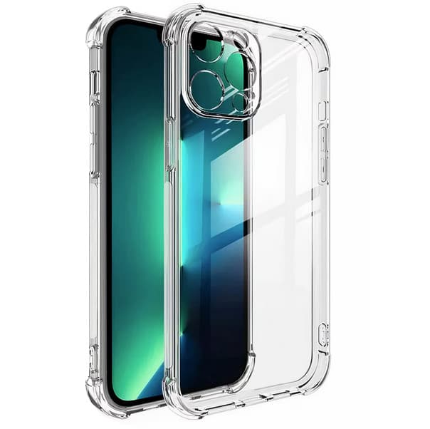 Husa Apple iPhone 12, TPU transparent, intarituri in colturi, grosime 1,5 mm 1