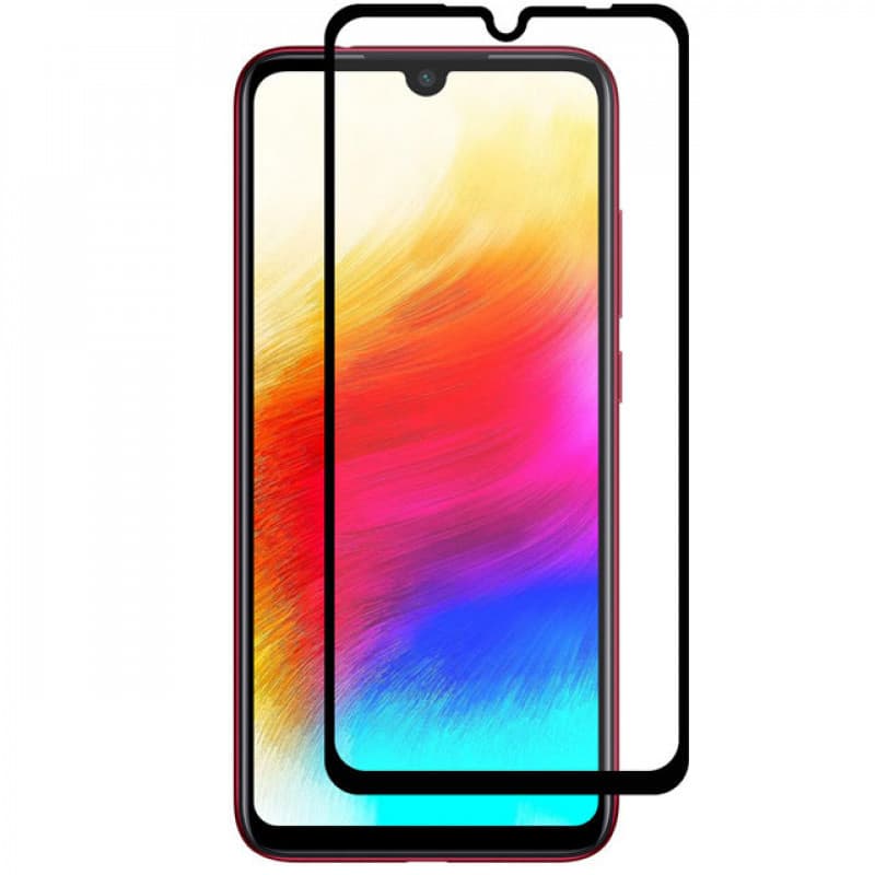 Folie de sticla Xiaomi Redmi 7, Full Glue Lion margini negre 1