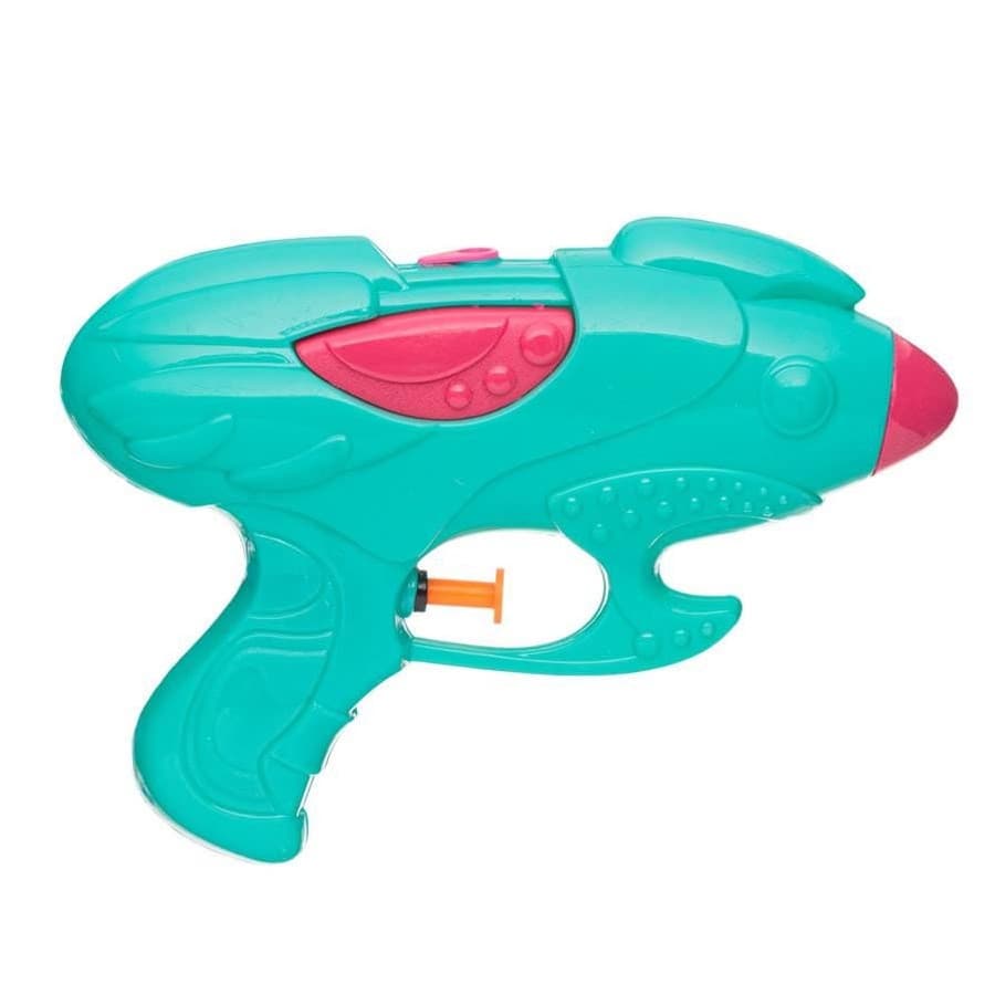 Pistol de apa, 18 cm, plastic, turcoaz/roz fucsia 1