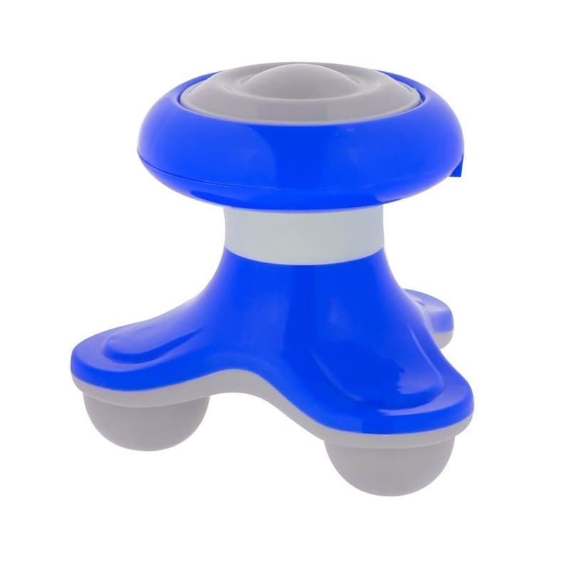 MIni aparat pentru masaj, alimentare baterii sau cablu USB, 10 x 10 cm, albastru 1