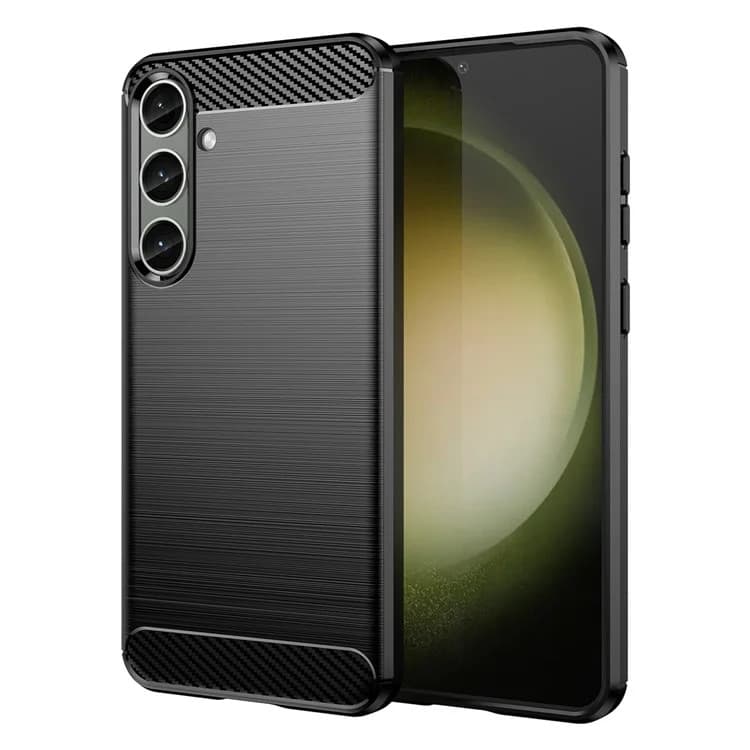 Husa Samsung Galaxy S25 Plus, Carbon Stripe, 2 mm, neagra 1