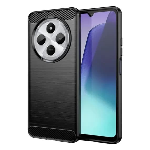 Husa protectie Xiaomi Redmi 14c, Carbon Stripe, 2 mm, neagra 1