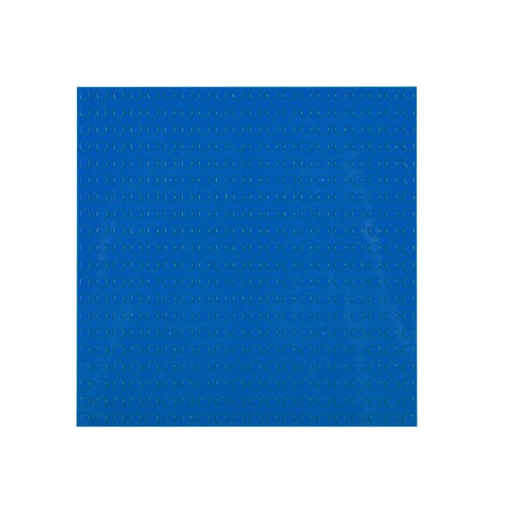 Placa suport piese tip LEGO, plastic, 16 x 16 cm, albastra 1