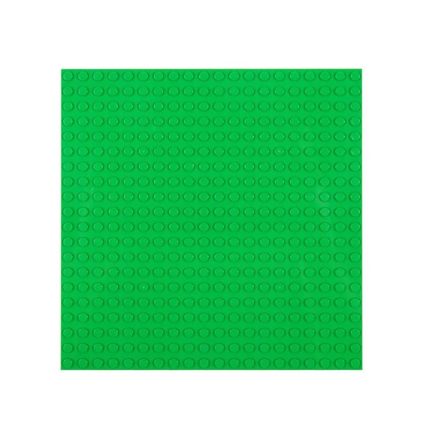Placa suport piese tip LEGO, plastic, 16 x 16 cm, verde 1
