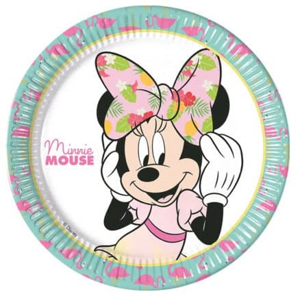 Set 8 farfurii de carton Minnie Mouse, 23 cm, licenta Disney 1