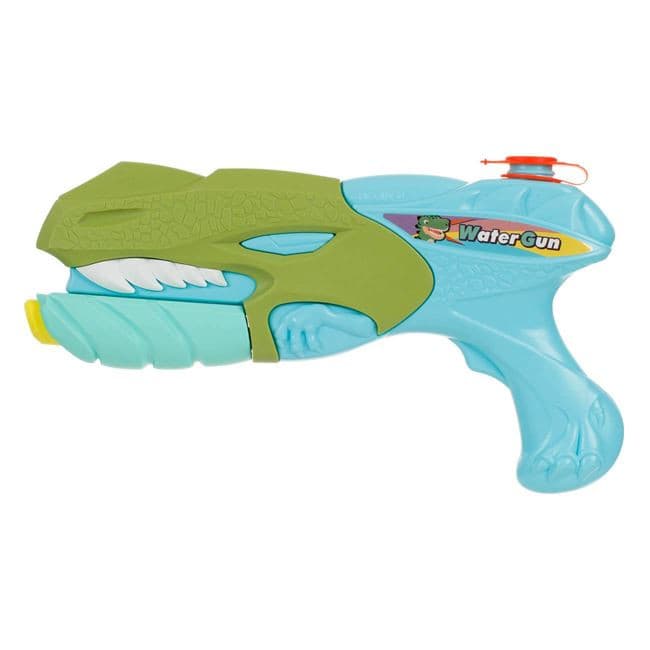 Jucarie pistol cu apa, 27 cm, plastic, Dinozaur, turcoaz/verde 1
