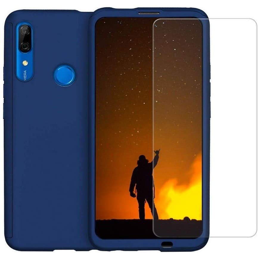 Husă Full Cover 360° pentru Xiaomi Redmi 6 (față + spate + sticlă), albastra 1