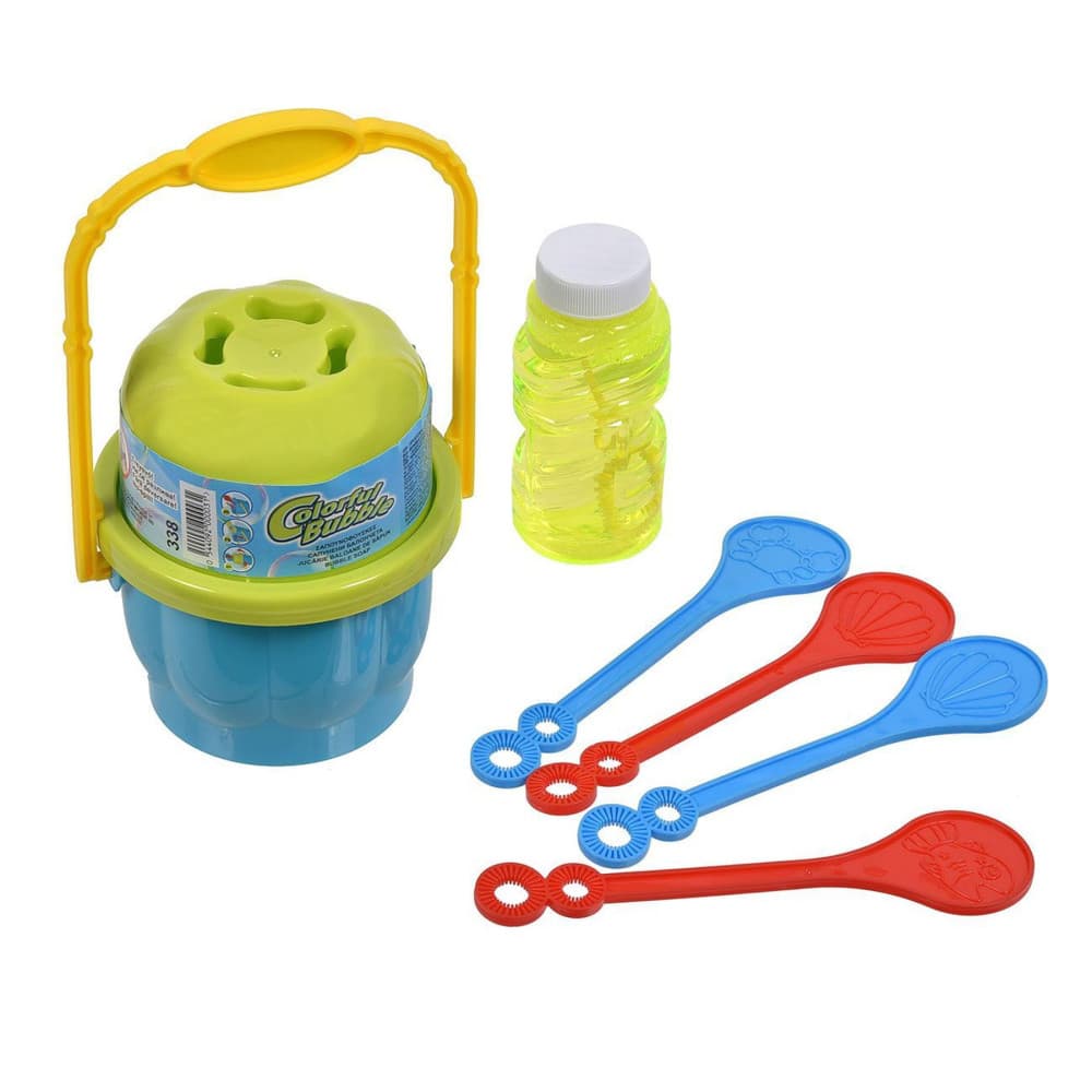 Set baloane de sapun cu galeata si 4 stick-uri, 120ml 1