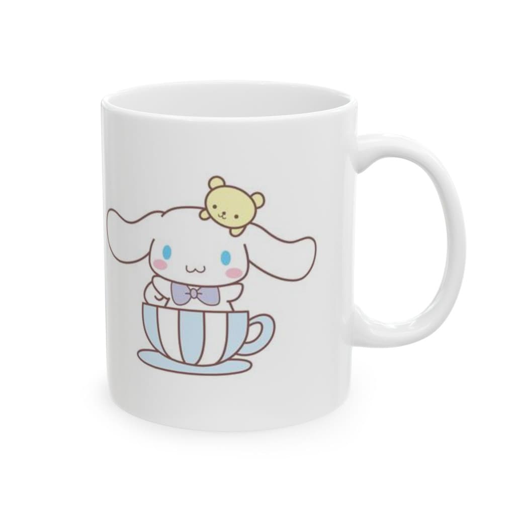 Cana ceramica personalizata, design Cinnamoroll, 330 ml, alba 1