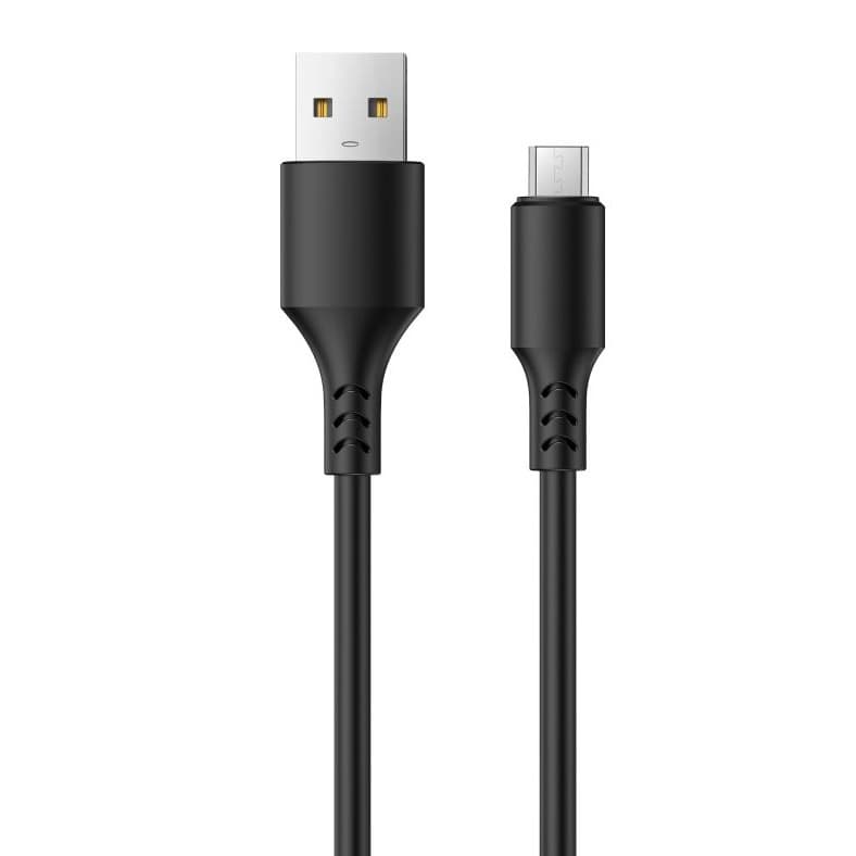 Cablu de date si incarcare USB to MicroUSB Setty, 1 metru, 1A, negru 1