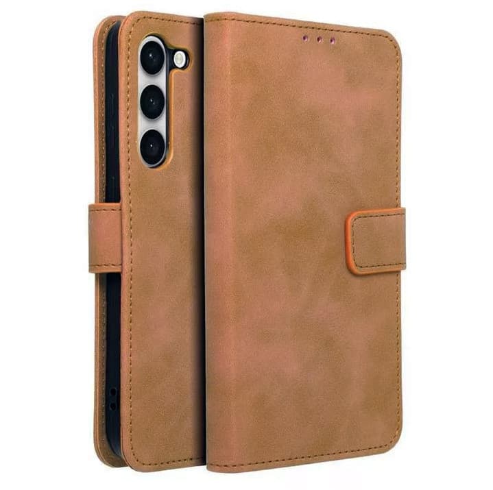 Husa protectie Xiaomi 13 Lite, Tender Book, inchidere cu clapa magnetica, maro 1