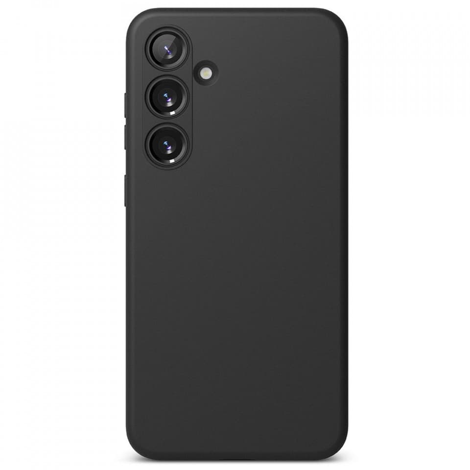 Husa Samsung Galaxy S25 Plus / S25+, Matt TPU, silicon moale, protectie camere, neagra 1