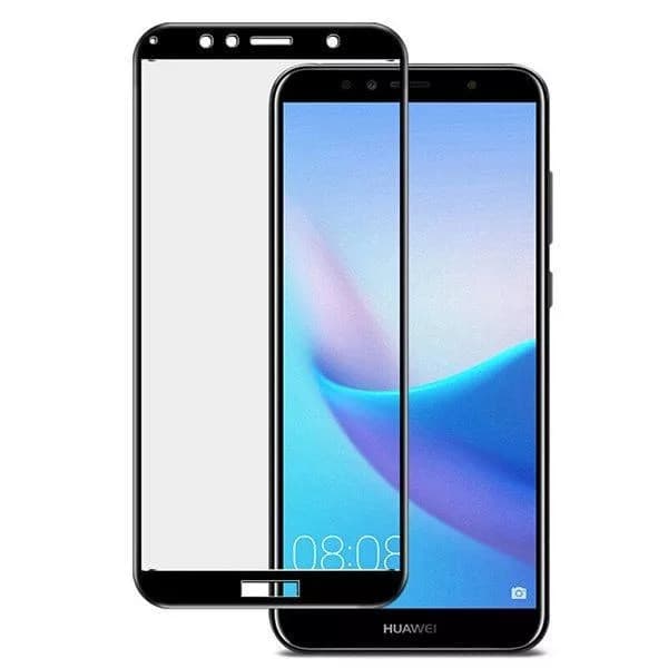 Folie de sticla Full Glue 9D pentru Huawei Y6 2018, margini negre 1
