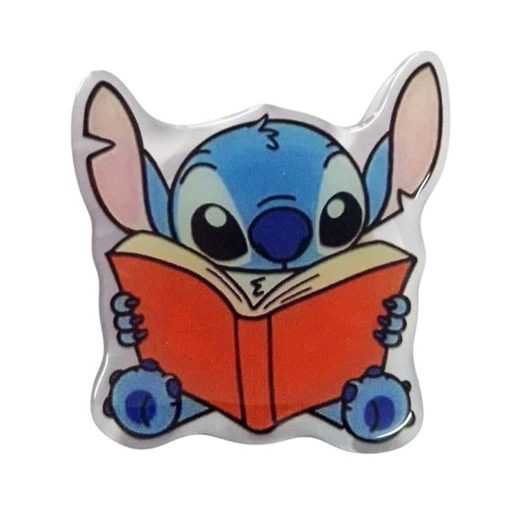 Suport telefon mobil tip popsocket, model Stitch citind 1