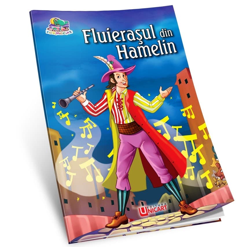 Carte de citit si colorat, editura Unicart, Fluierasul din Hamelin 1