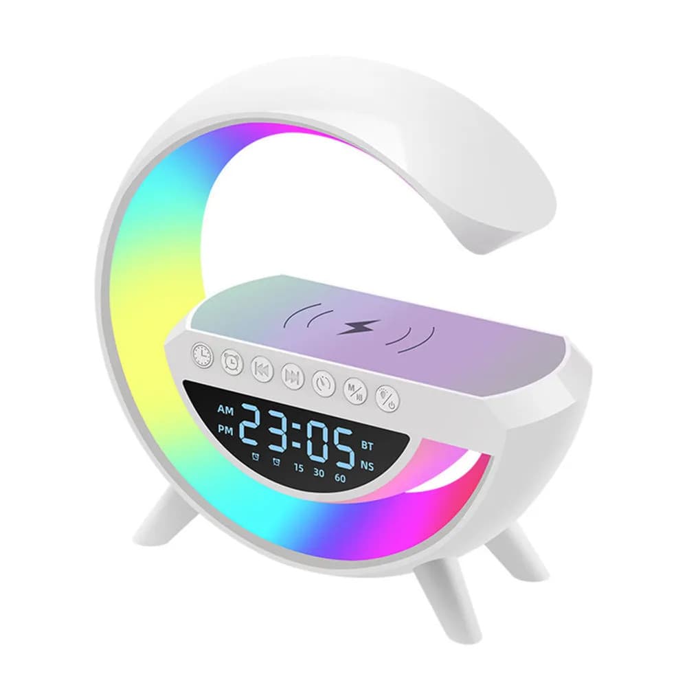 Boxa Bluetooth BT-3401 (LED, AUX, USB, FM, microSD), LED display, incarcare wireless, ceas cu alarma 1