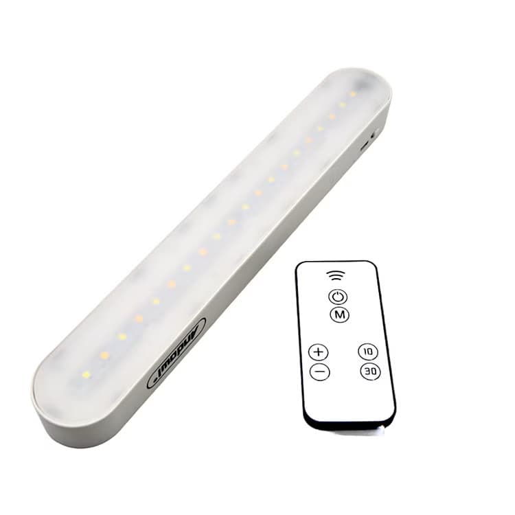 Lampa LED Andowl Q-CX6000K, 20 LED-uri, telecomanda, 20W, senzor, ON/OFF, acumulator, alimentare USB, alba 1