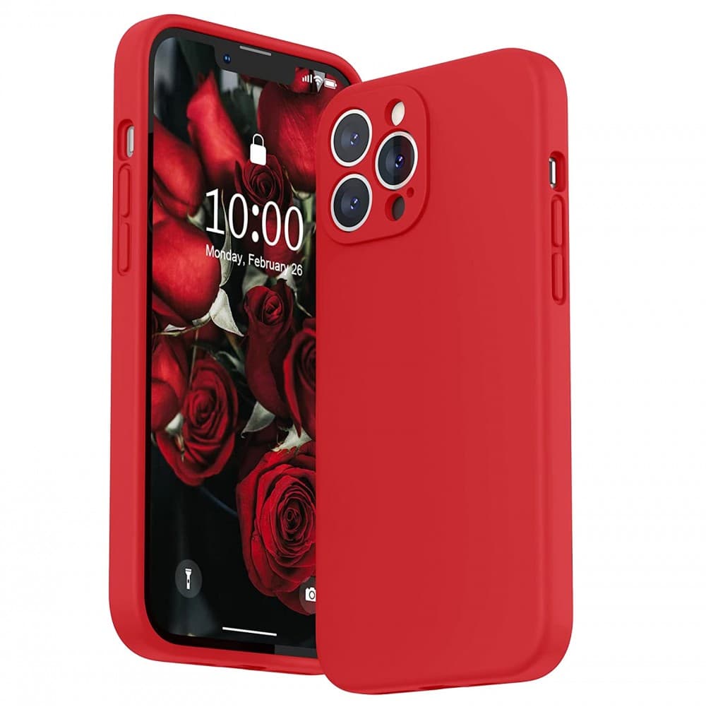 Husa Samaung Galaxy S25 FE Luxury Silicone, catifea in interior, protectie camere, rosu 1