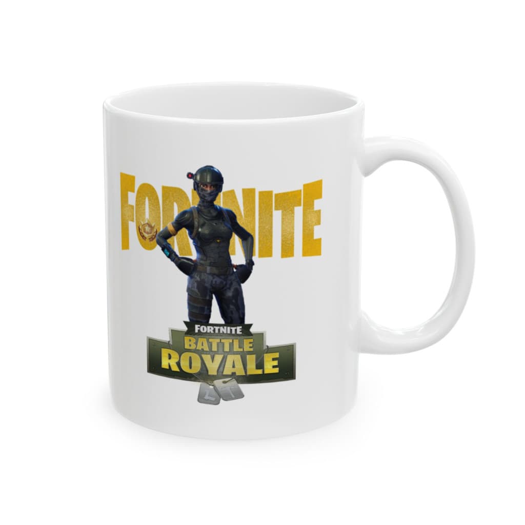 Cana ceramica personalizata, design Battle Royale, 330 ml, alba 1