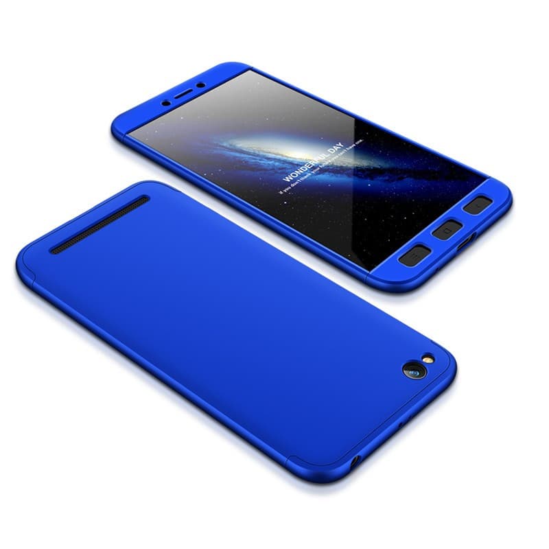 Husa Full cover GKK (fata + spate) pentru Xiaomi Redmi 5A, albastra 1