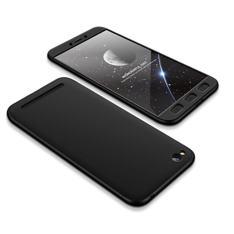 Husa Full cover GKK (fata + spate) pentru Xiaomi Redmi 5A, neagra 1