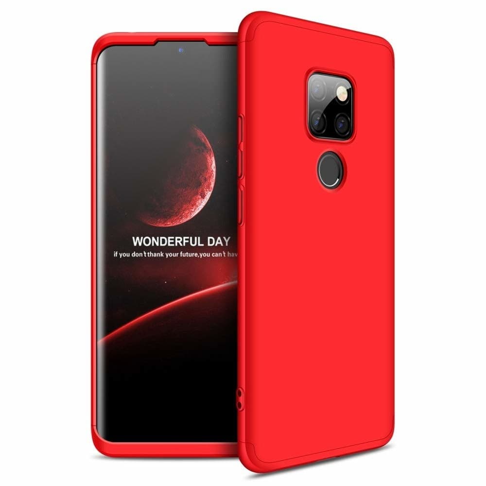 Husa Full cover GKK (fata + spate) pentru Huawei Mate 20, rosie 1
