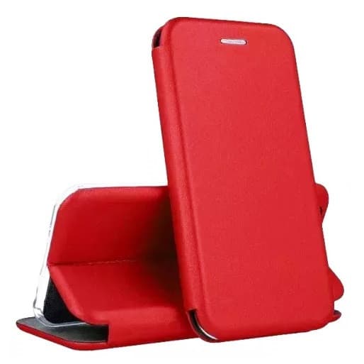 Husa protectie Motorola Moto G54, Prestige Book, inchidere magnetica, rosie 1
