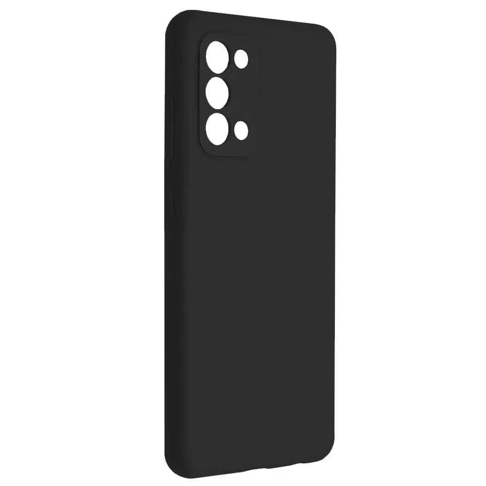 Husa Samsung Galaxy A03s / A02s, Luxury Silicone, catifea in interior, protectie camere, neagra 1