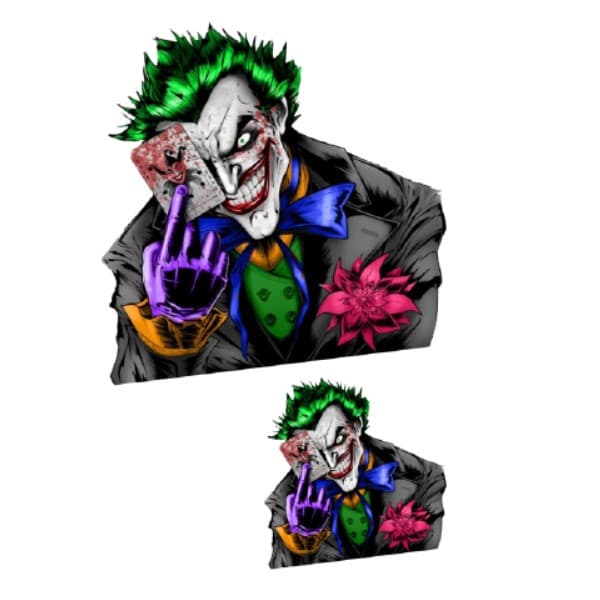 Stickere cu Joker Cards, Vinyl / PP autoadeziva Glossy, 2 bucati 1