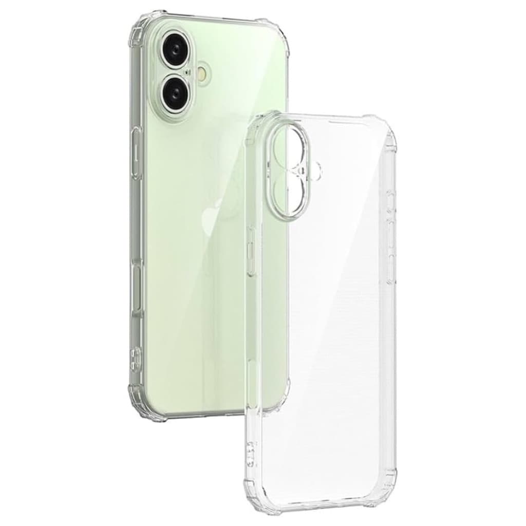 Husa Apple iPhone 16, TPU transparent, intarituri in colturi, protectie camere, grosime 1,5 mm 1