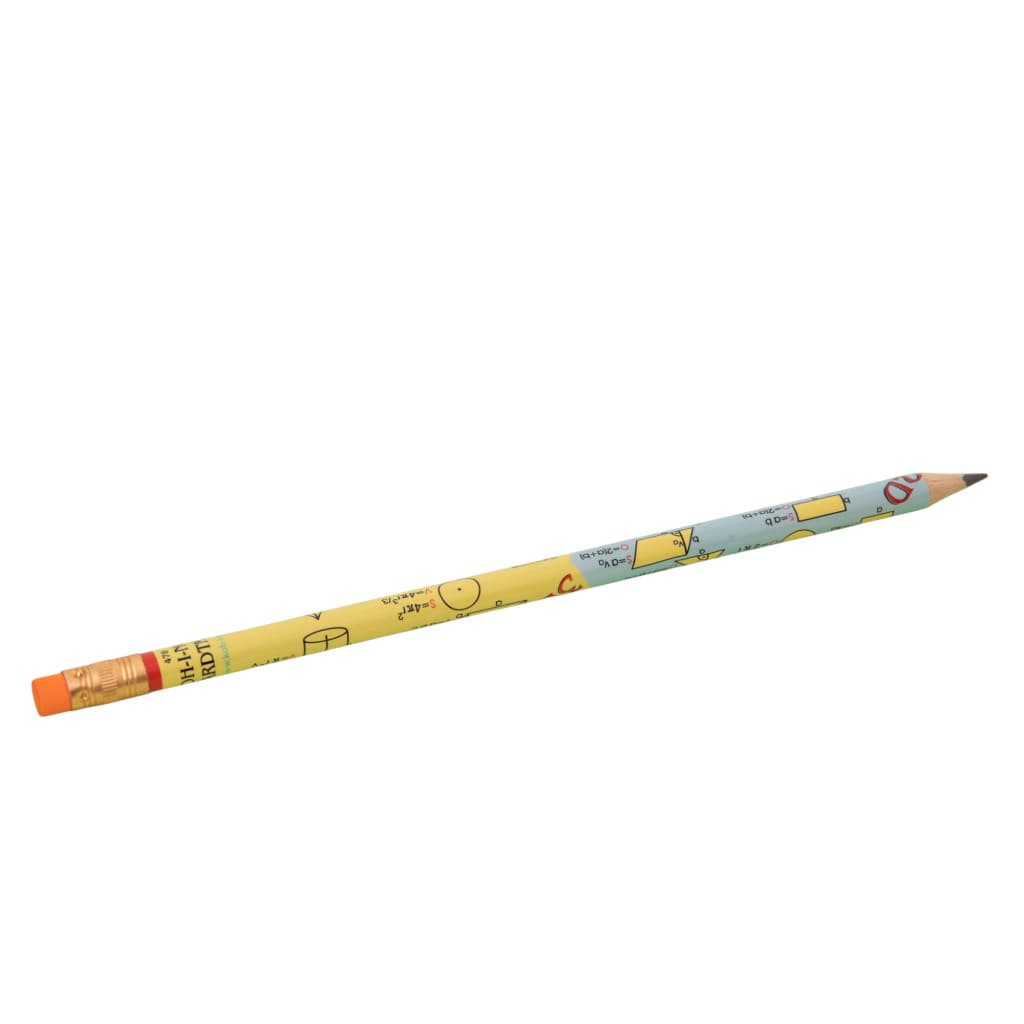 Creion cu formule matematice Koh-I-Noor, duritate HB, cu guma de sters 1