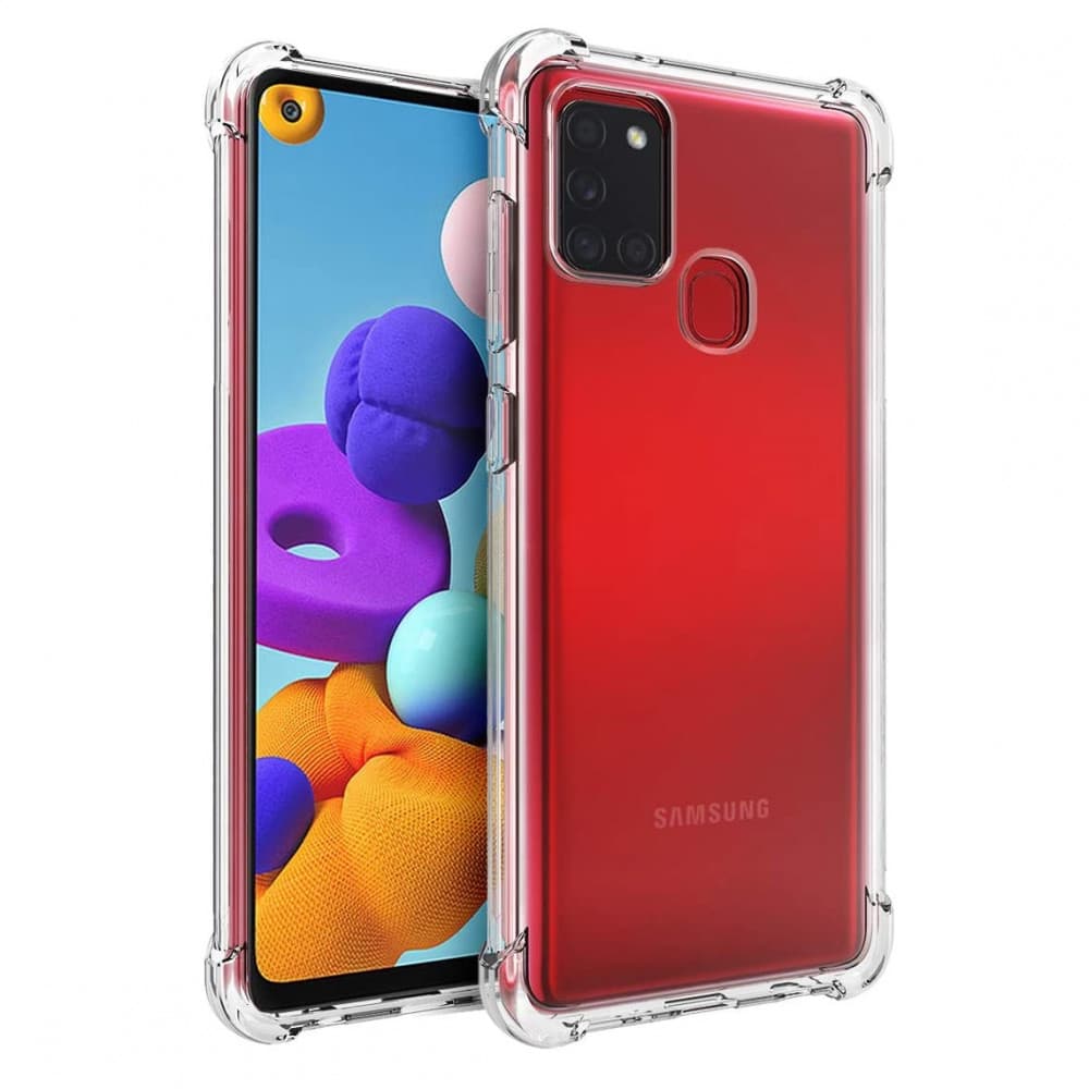 Husa de protecție pentru Samsung Galaxy A21s, intărituri in colțuri, TPU transparent 1