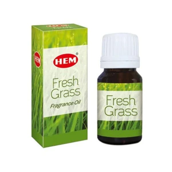 Ulei esential pentru aromaterapie Hem Fresh Grass, 10 ml, cu picurator 1