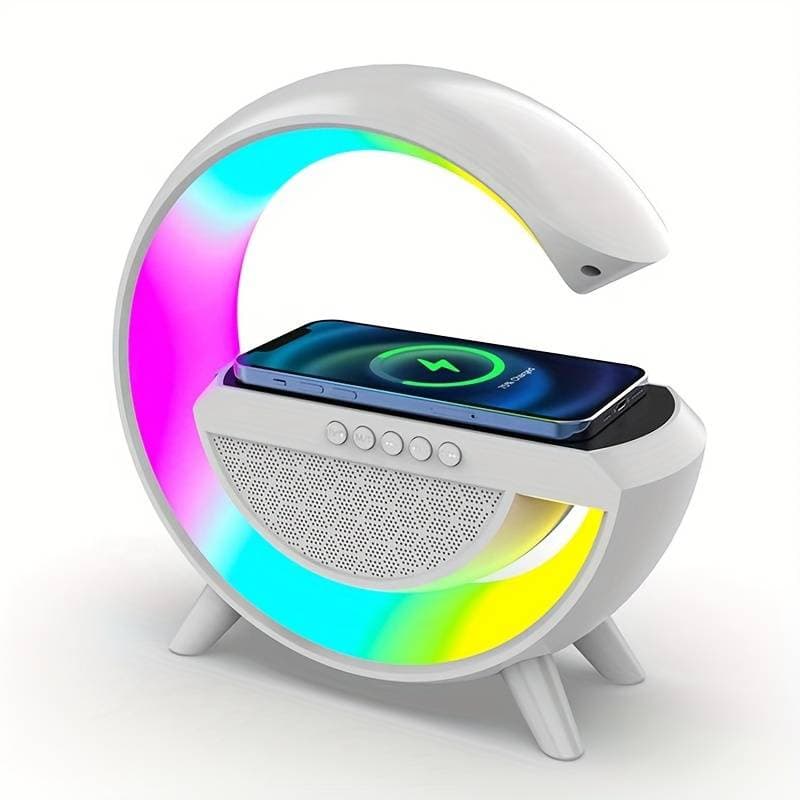 Boxa Bluetooth BT-2301 (LED RGB, AUX, USB, FM, microSD), incarcare wireless 1