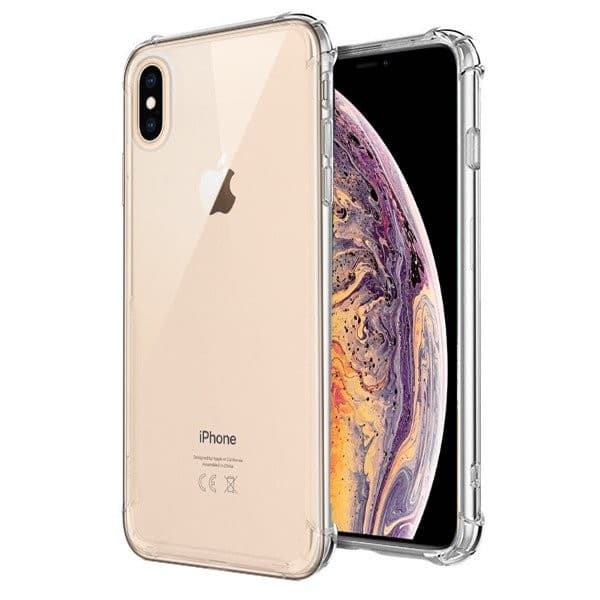 Husa Apple iPhone XS Max TPU transparent, intarituri in colturi, grosime 1,5 mm 1